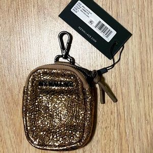 MZ Wallace BNWT sold out Metrolink Pouch in Rose Gold Leather, $65 MSRP